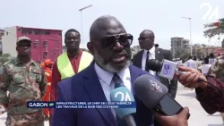 GABON INFRASTRUCTURES : LE CHEF DE L’ÉTAT  INSPECTE LES TRAVAUX DE LA BAIE DES COCHONS.