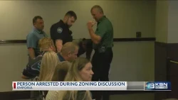 Emporia police remove audience member during heated data center zoning meeting