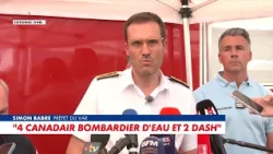 Var Prefect provides an update on the wildfires in the department