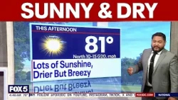 DC weather: Sunny and dry Monday