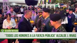 “Full honors to the public security forces,” says Rionegro Mayor Jorge Rivas