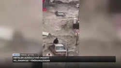Mindössze tíz perc alatt lezúduló eső okozott nagy erejű villámárvizet