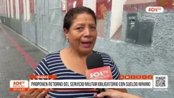 Trujillo: Proposal to reinstate mandatory military service with minimum wage