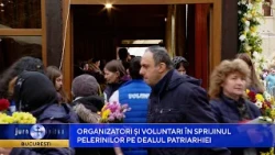 Organizatori și voluntari în sprijinul pelerinilor pe Dealul Patriarhiei