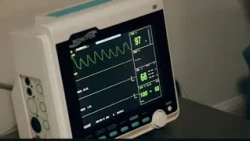 Doctor explains that an electrocardiogram takes less than five minutes and is non-invasive
