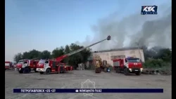 Fire at a woodworking shop containing gas cylinders extinguished in Uralsk