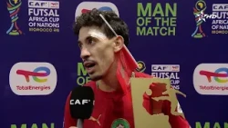 Statement by Moroccan national futsal team player, Soufian Charraoui, after winning the Man of th...