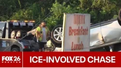 ICE-involved Houston chase ends in crash