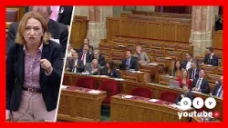 Felrobbant a nevetéstől a Fidesz- és a Mi Hazánk-frakció a tiszás Bujdosó Andrea felszólalásán