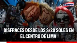 🔴🔵 A nueve días de Halloween en Mesa Rendonda venden disfraces desde los s/20 soles