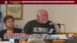Rescheduled data center meeting set for this Wednesday