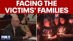 Man accused of murdering two teen girls faces victims' families in court