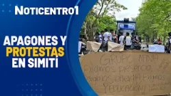 Protests continue in Simití due to power service outages | Canal 1 News