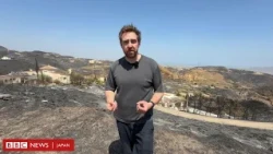 黒く焼け焦げた海のよう……スペイン山火事で焼かれた村でBBC記者