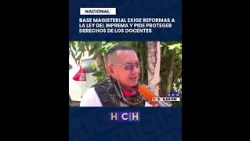 Maestros exigen reformar la ley del INPREMA y cambios en jubilaciones