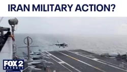 Trump says military action in Iran are available at any time