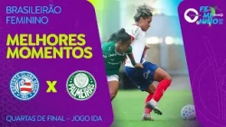 HIGHLIGHTS: BAHIA 1-1 PALMEIRAS | BRASILEIRO FEMININO A1 | QUARTERFINALS - FIRST LEG