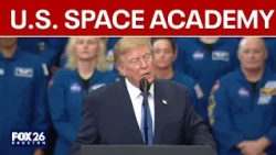 President Donald Trump announces U.S. Space Academy