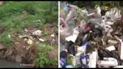 Trash clogs waterway and sparks fear in Luque