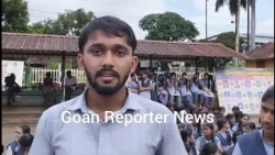 Goan Reporter: Sanguem students protest teacher transfers ahead of October exams.