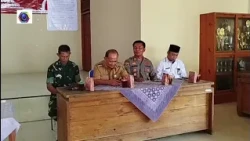 Calon lurah ngoro Oro  patuk  ambil nomor pingsut
