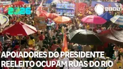 Supporters of President Lula occupy streets in Rio de Janeiro