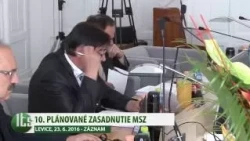 10. plánované zasadnutie MsZ - záznam