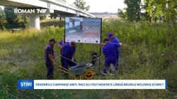 Panourile campaniei anti-înec au fost montate lângă râurile Moldova și Siret