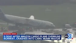 At least 5 dead after Amazon cargo plane barreled off runway at Miami airport