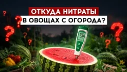 Where do nitrates in homegrown vegetables come from?
