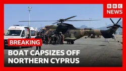Boat carrying nearly 270 people capsizes off northern Cyprus | BBC News