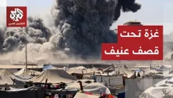 A bloody day in Gaza.. Demolitions and intense Israeli airstrikes target several locations in the...