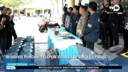 RESIDIVIS PENCURI TELEPON SELULER DI RINGKUS POLISI