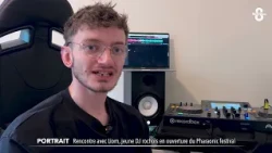 Liom, the young DJ from La Roche-sur-Foron opening the Pharaonic festival