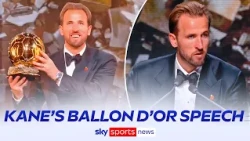 Harry Kane's emotional 2026 Ballon d'Or winner's speech