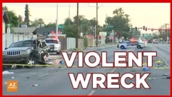 Serious wreck closes major road in west Phoenix neighborhood