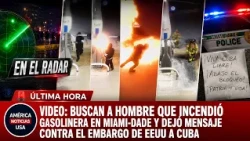 VIDEO: Buscan a hombre que incendió gasolinera en Miami y dejó mensaje contra embargo de EEUU a Cuba