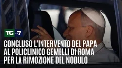 Pope's surgery for nodule removal completed at Rome's Gemelli Policlinic