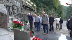 Newly restored monument to fallen soldiers unveiled at bridge over Gumista River