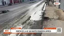 Cajamarca: ditches on San Martín Avenue need cleaning