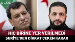 Revolutionary Decision from Syria! None of Them Were Included