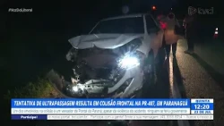 ATTEMPTED OVERTAKE LEADS TO HEAD-ON COLLISION ON PR-407 IN PARANAGUÁ