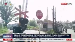 Negur Pemotor di Perlintasan Kereta, Petugas Malah Dikeroyok #beritasatu