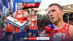 Sir Kevin Sinfield delivers Grand Final trophy after seven ultra-marathons in seven days for MND