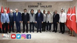 DEPUTY MINISTER CANTIMUR VISITS THE EDIRNE GOVERNOR'S OFFICE