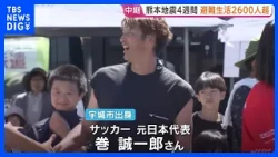 [4 Weeks Since Kumamoto Earthquake] Athletes Interact with Children in Uki City; Severe Heat Cont...