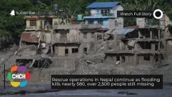 Rescue operations in Nepal continue as flooding kills nearly 580, over 2,500 people still missing