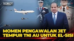 Indonesian Air Force Fighter Jet Escort for Egyptian President El-Sisi and the 21-Gun Salute