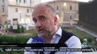 Ponte crollato, sottosegretario: "Governo c'è, anche per ricerche disperso"