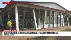 Lighthouse Point Park in New Haven closed due to storm damage